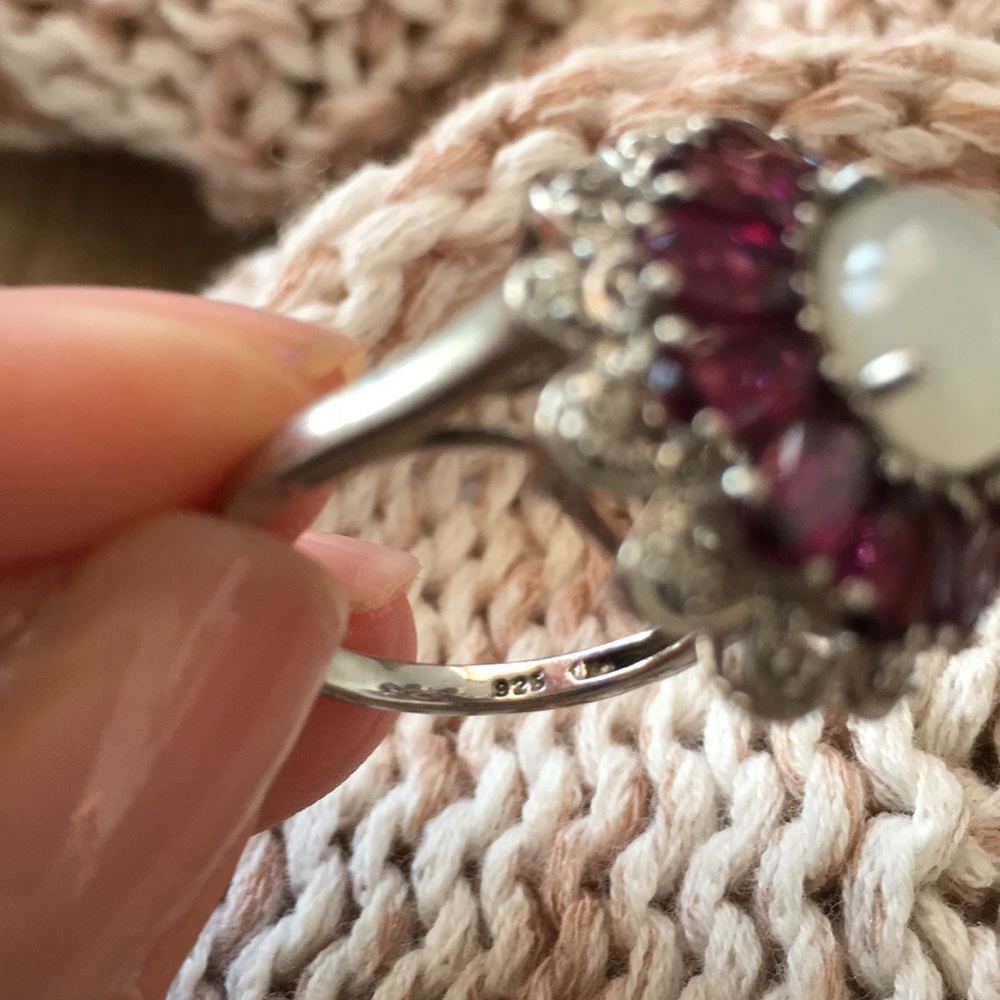 Sterling Silver And Ruby Ring - image 5